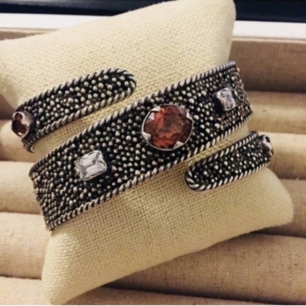 Silver Tourmaline Cuff